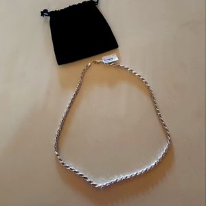 22" Solid Silver Rope Chain